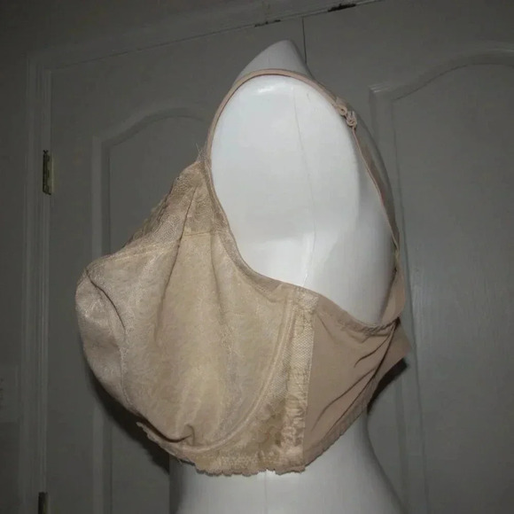 CACIQUE Lace Underlined Underwire Unpadded Tan Bra Size 50G - Picture 2 of 4